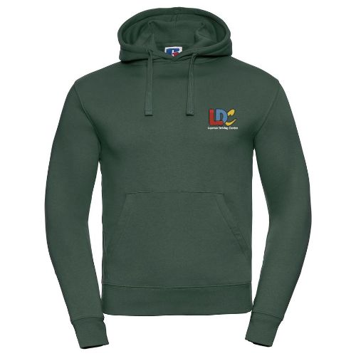 LDC-Russell Europe Authentic Hooded Sweatshirt Bottle Green